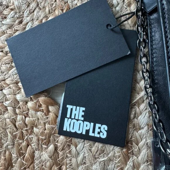 The Kooples Emily Small Bag in Black Stud-Effect Leather – NWT - Picture 4 of 8